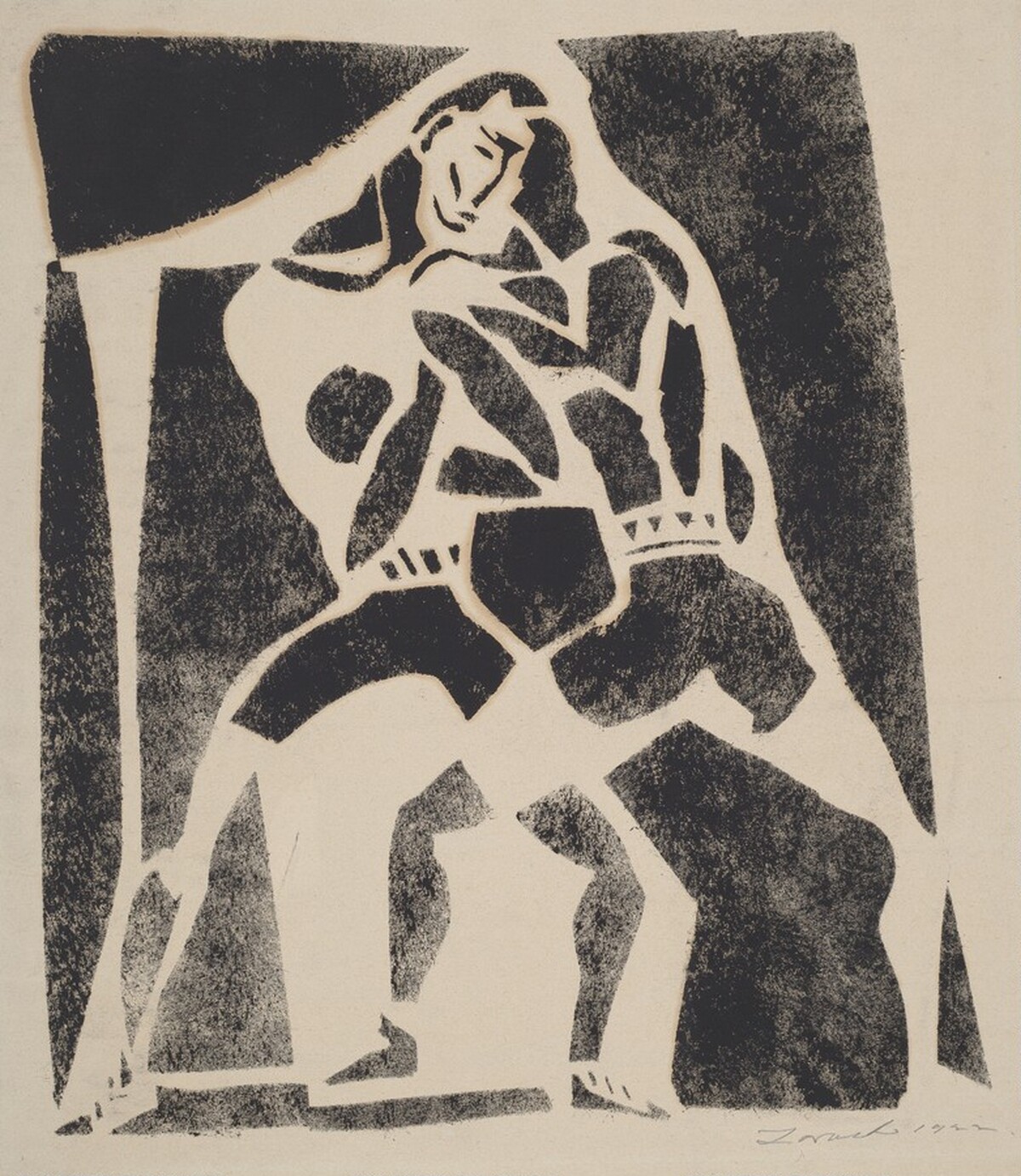 Untitled (Boxers) by William Zorach