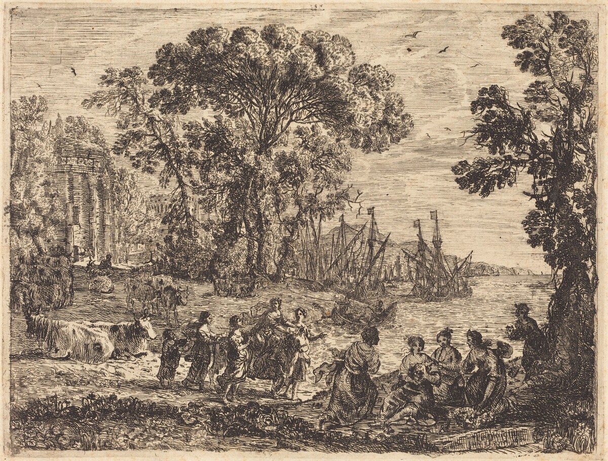 Europa and the Bull (L'enlèvement d'Europe) by Claude Lorrain