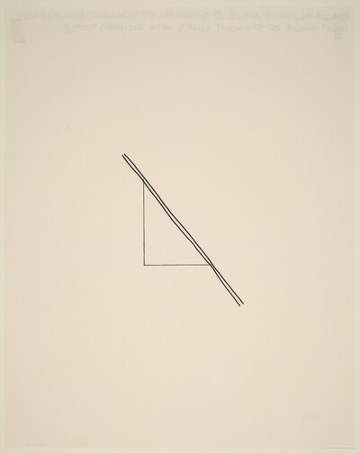 Diagonal/Right Angle 3 Diagonal of Two Hand Drawn Lines; Right Angle of Straight Lines