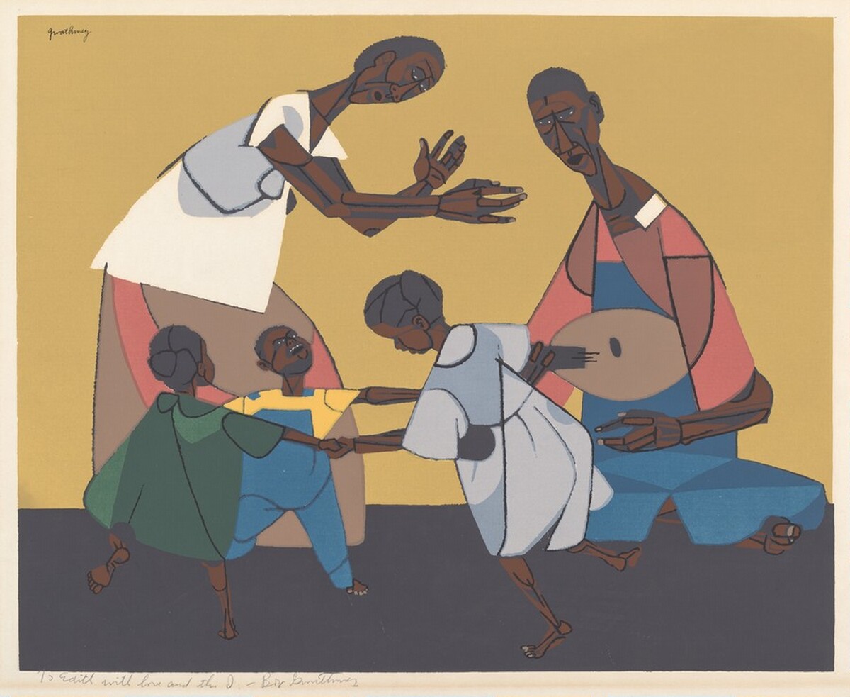 Untitled (Ring-Around-A-Rosy) by Robert Gwathmey