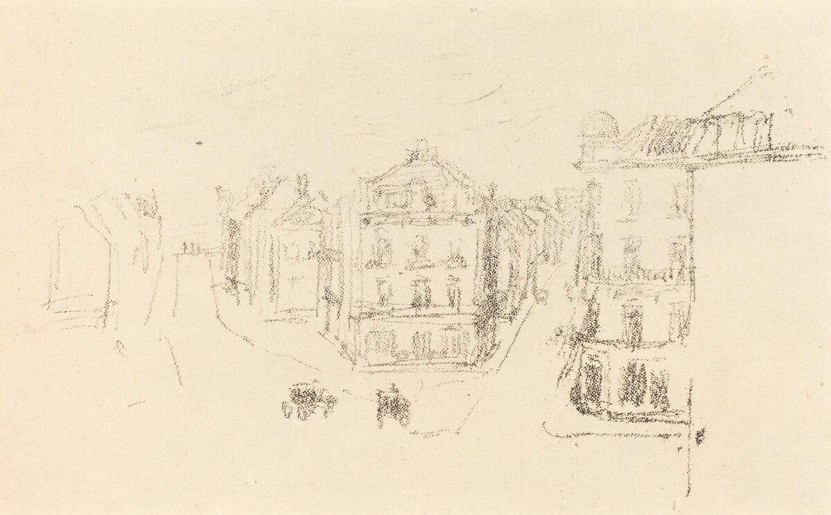 Trial Sketch: Grand Rue, Dieppe by James McNeill Whistler