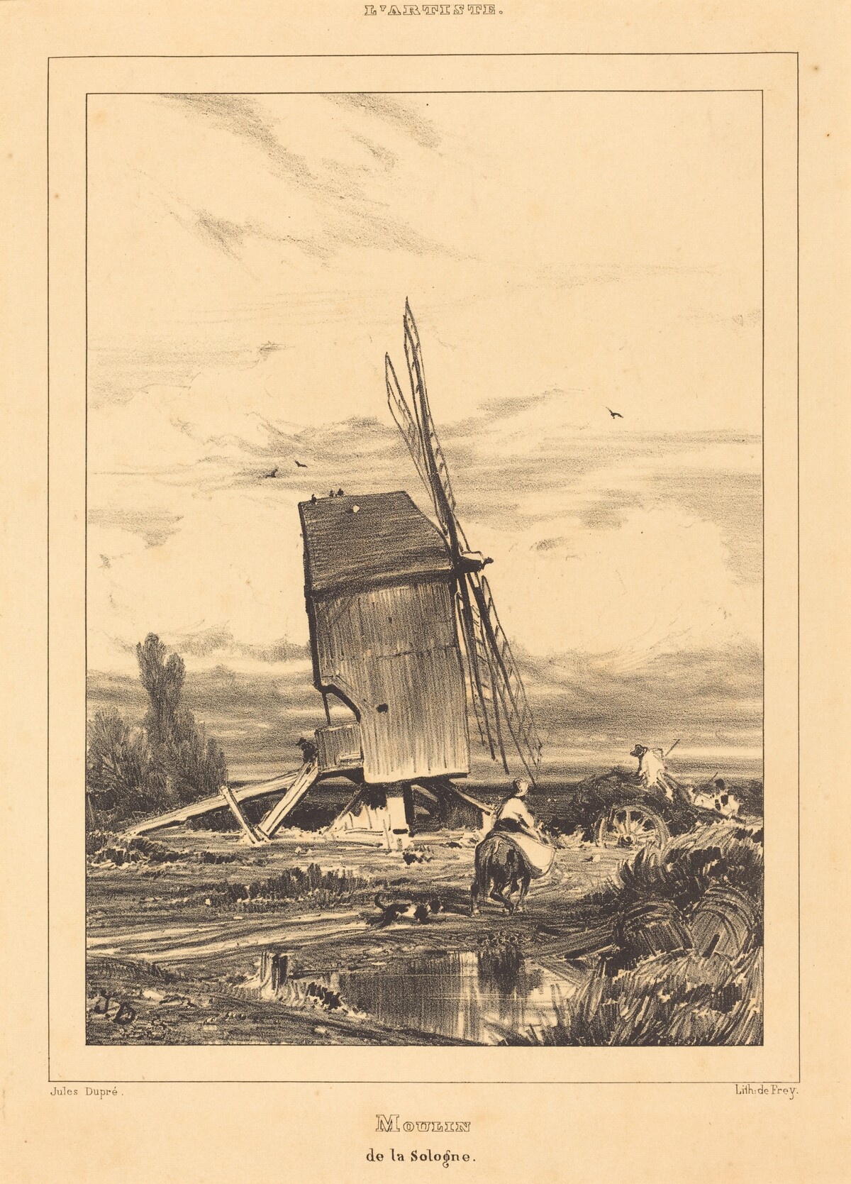 Mill of the Sologne (Moulin de la Sologne) by Jules Dupré