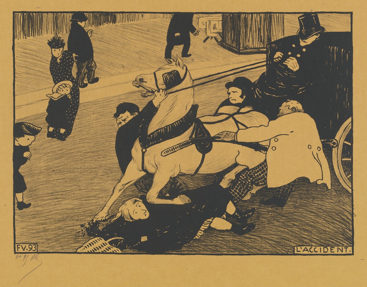 L'Accident (The Accident) by Félix Vallotton