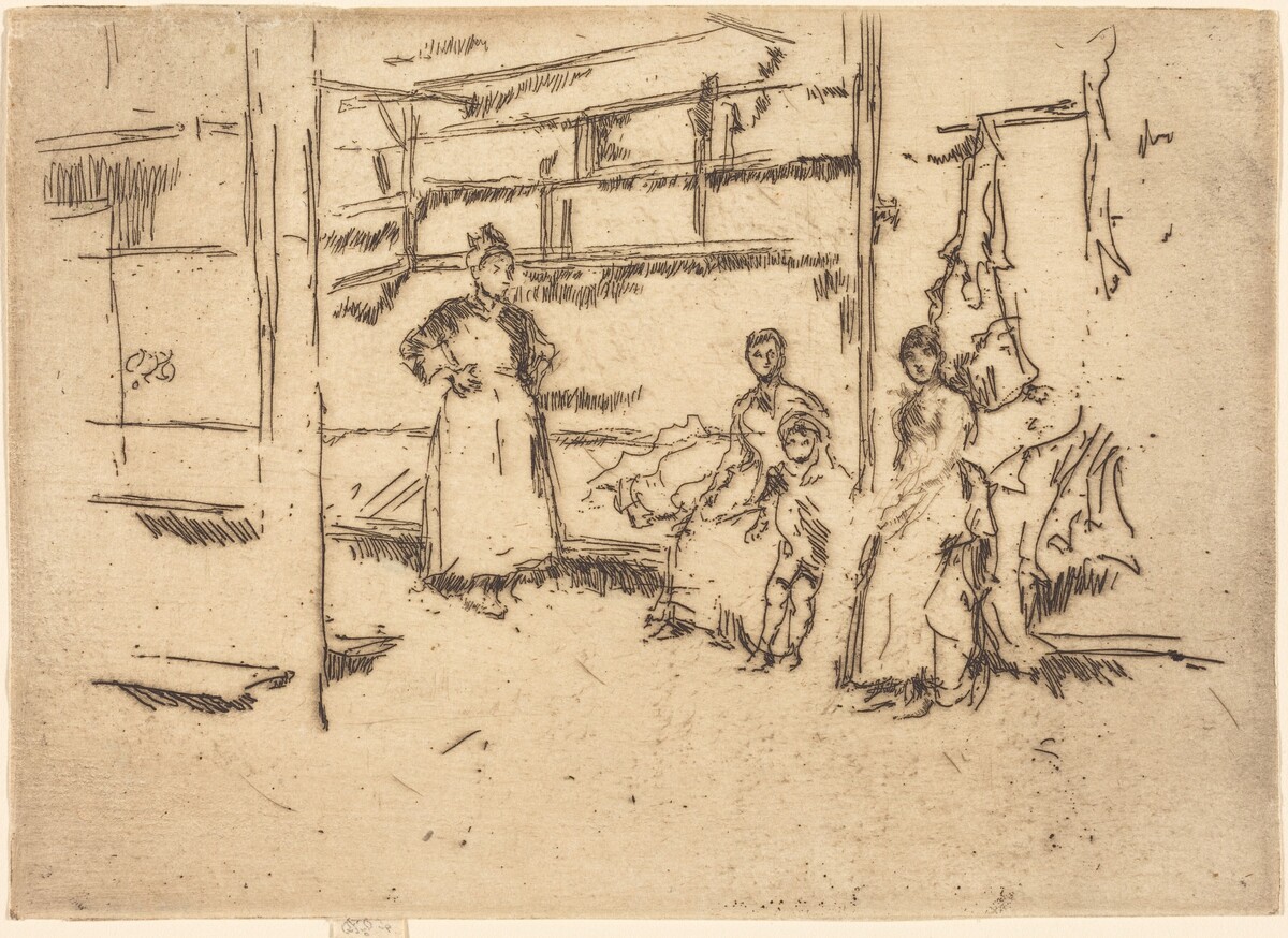After the Sale, Hounsditch by James McNeill Whistler