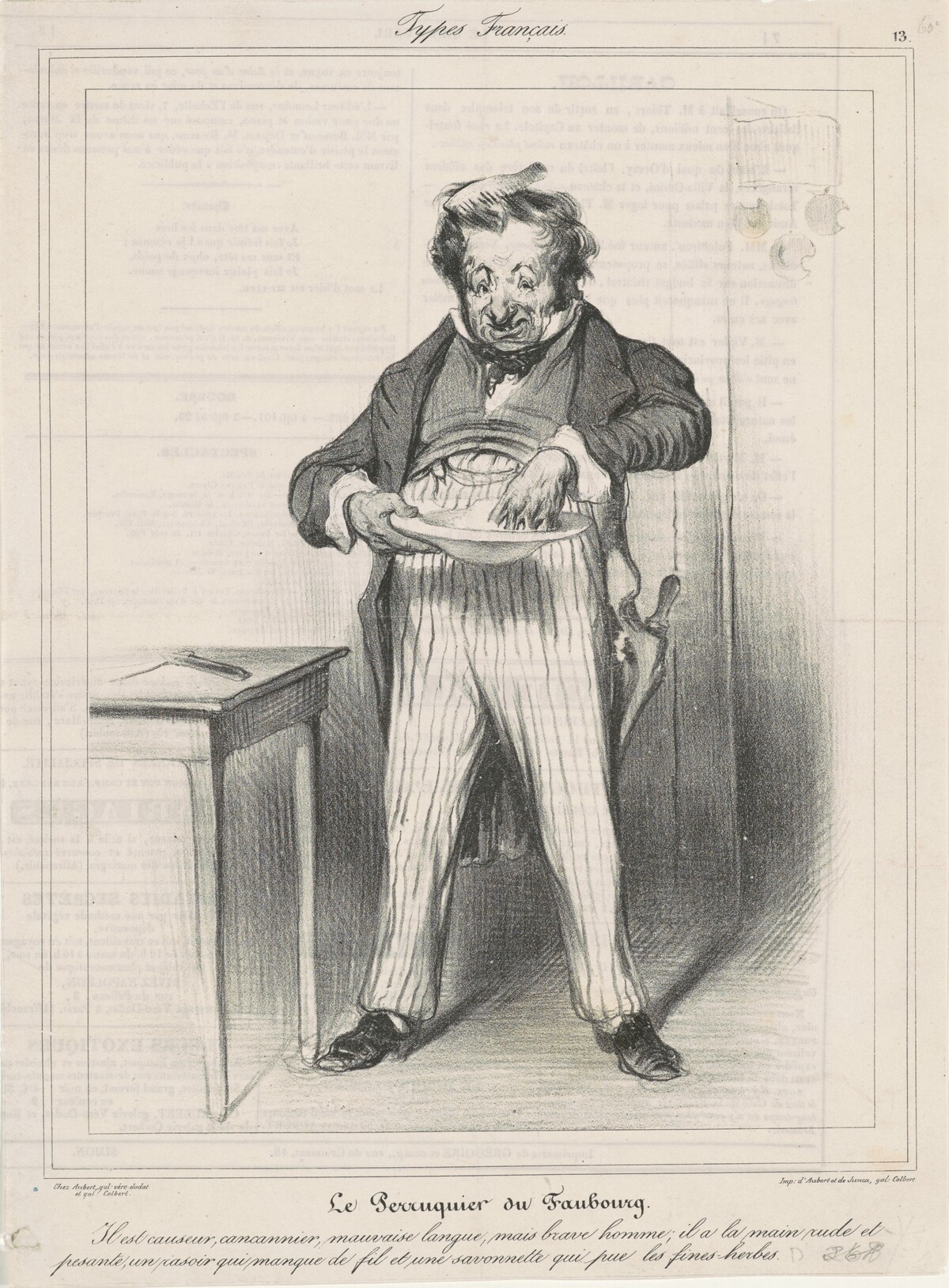 Le Perruquier du Faubourg by Honoré Daumier