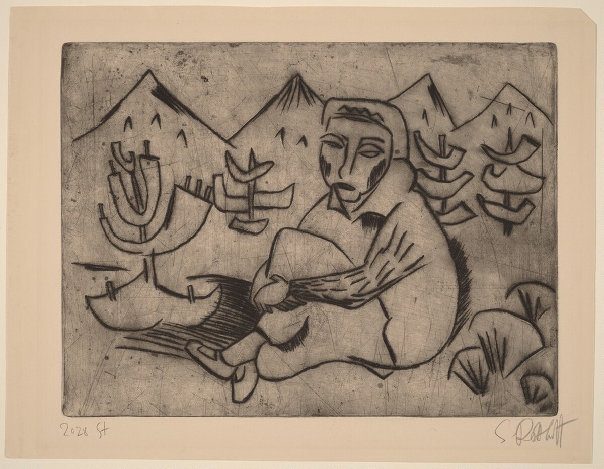 Girl in the Woods by Karl Schmidt-Rottluff