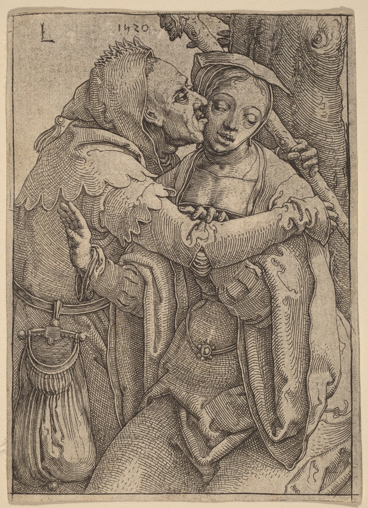 The Fool and the Woman by Lucas van Leyden