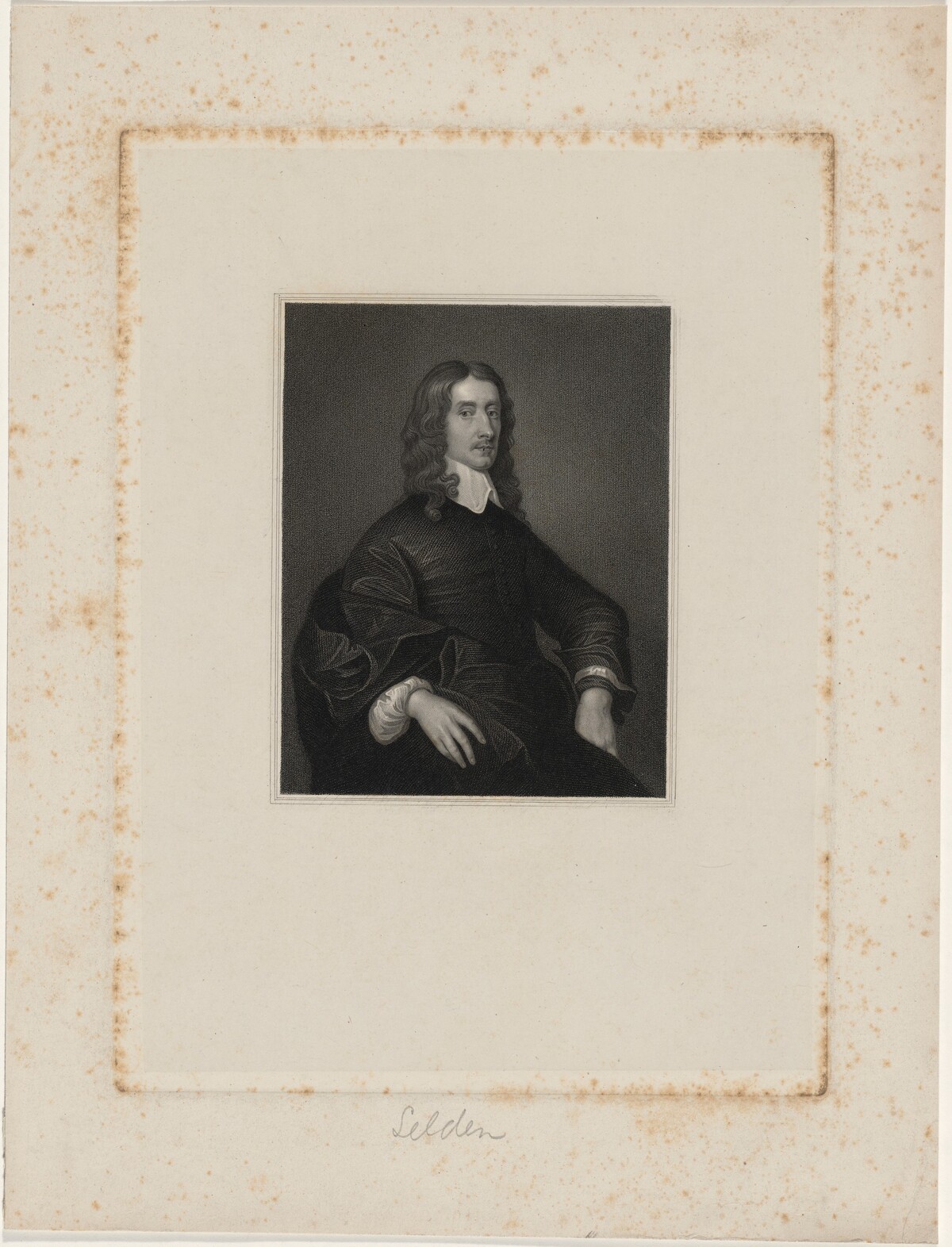John Selden, Jurist and Antiquary by Robert Cooper, after Daniel Mytens the Elder