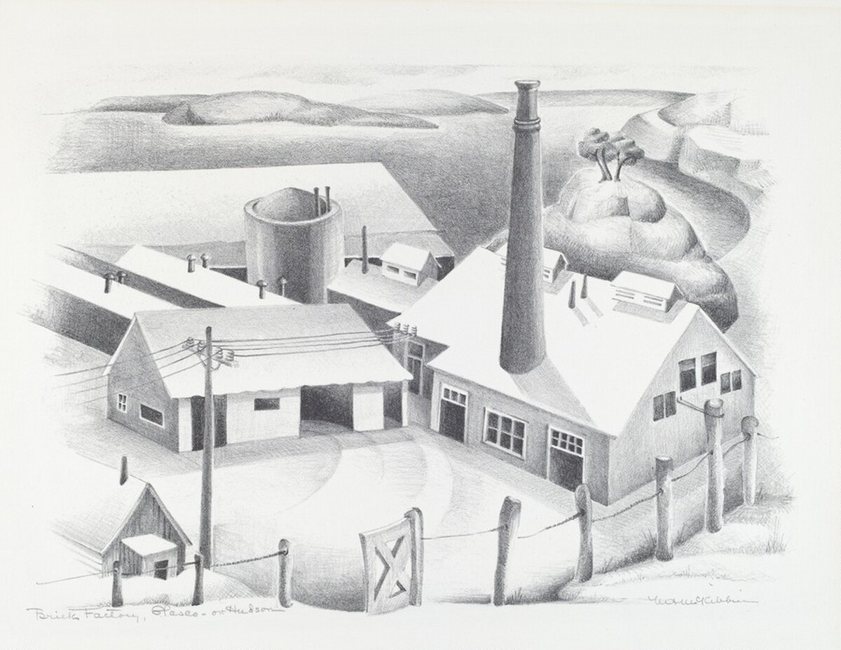 Brick Factory, Glasco on Hudson by Mary Adeline McKibbin