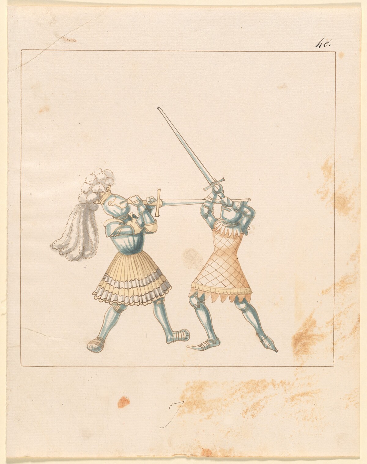 Foot Combat with Longswords by German 16th Century