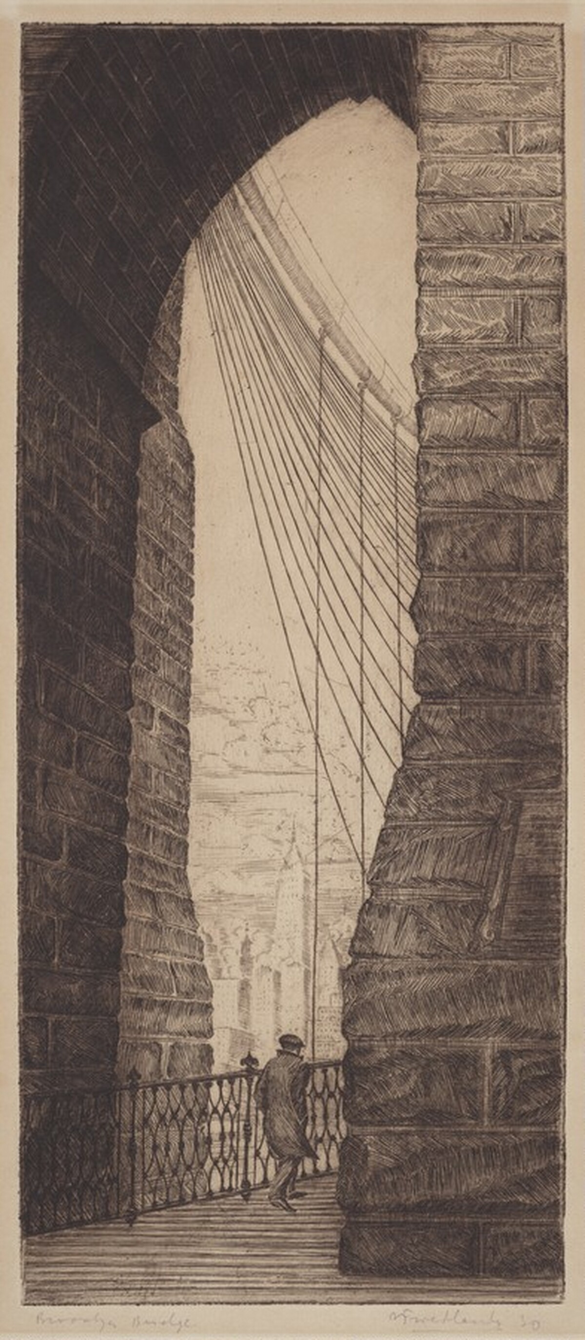 Brooklyn Bridge by Isac Friedlander
