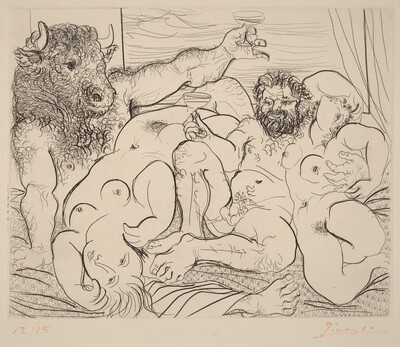 Bacchanal Scene with Minotaur  (Scene bachique au minotaure)
