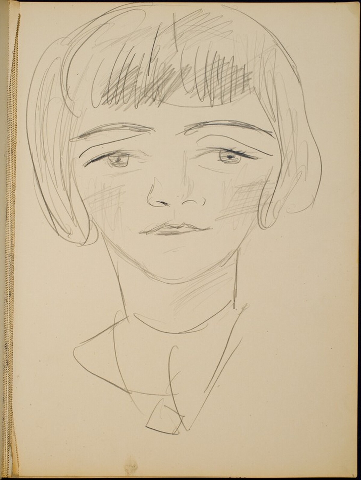 Mädchenbildnis (Portrait of a Girl) [p. 9] by Max Beckmann