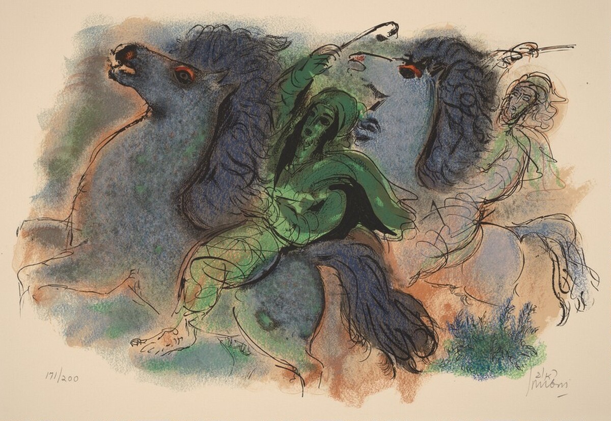 Horseman in the Negev by Reuven Rubin