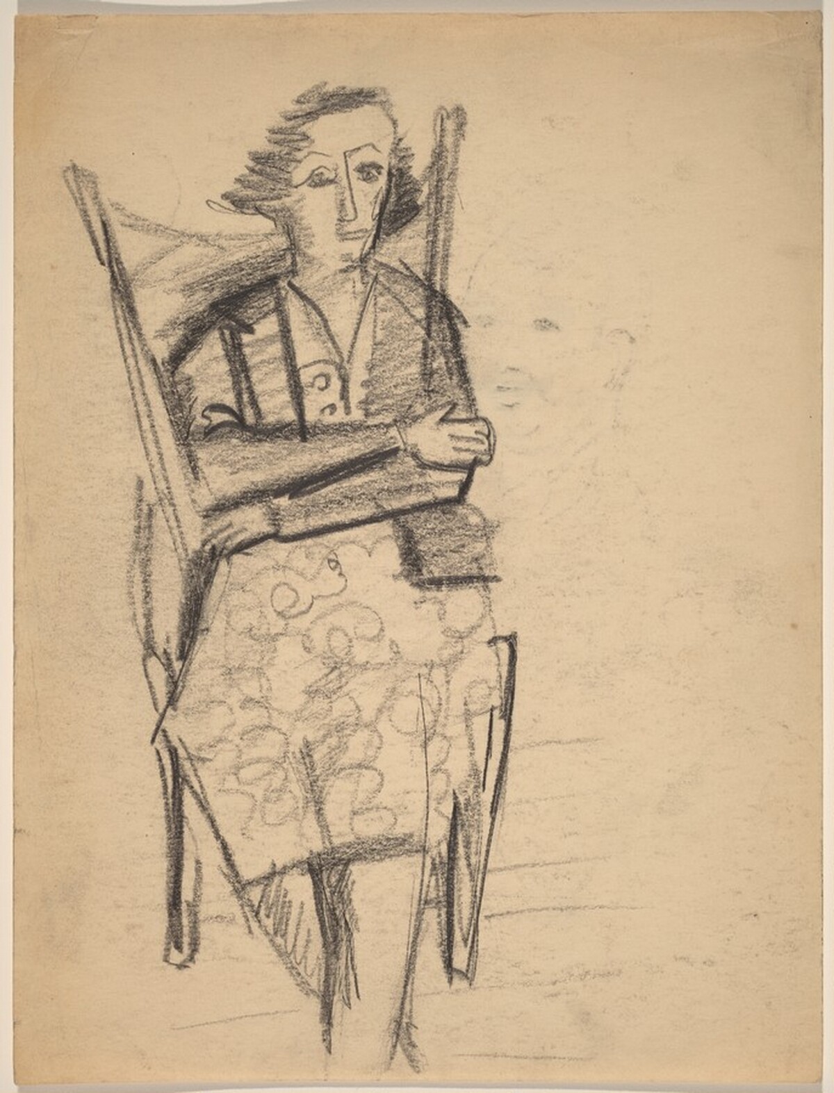 Seated Woman with Arms Crossed [recto] by Mark Rothko