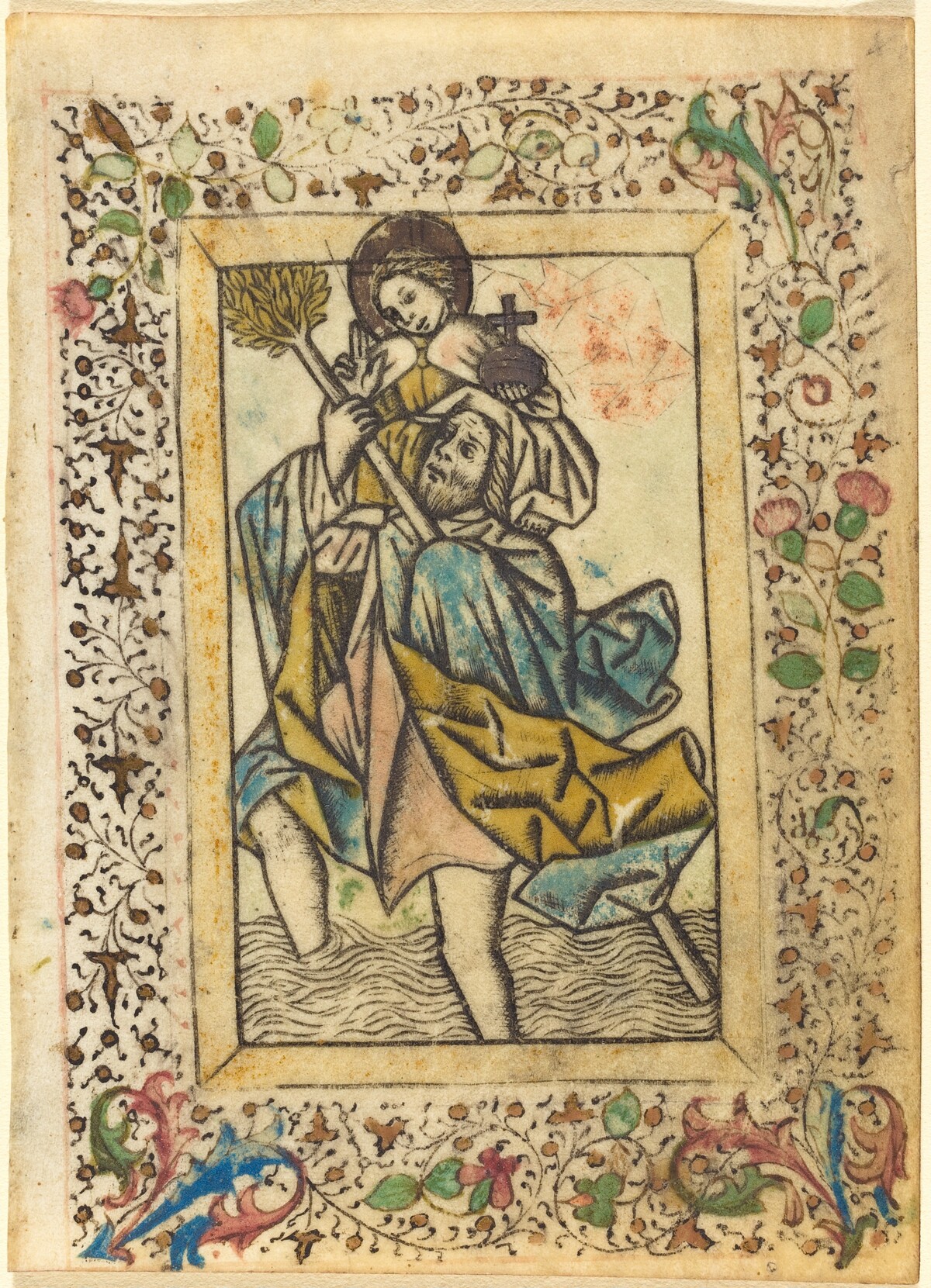 Saint Christopher by Master of the Dutuit Mount of Olives