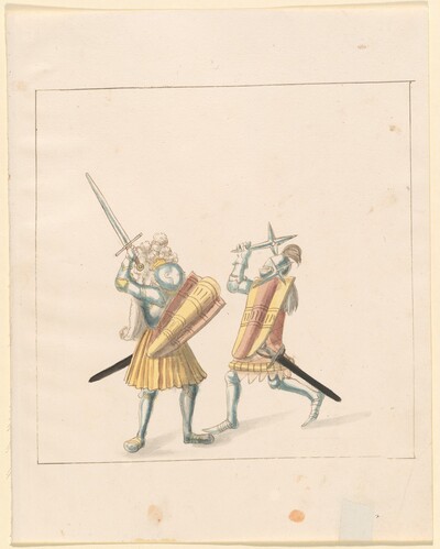Foot Combat with Swords, Throwing Stars, and Shields (Tartschen)