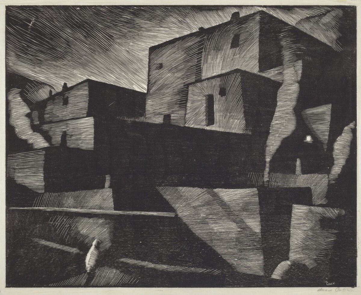 Pueblo Moonlight by Howard Cook