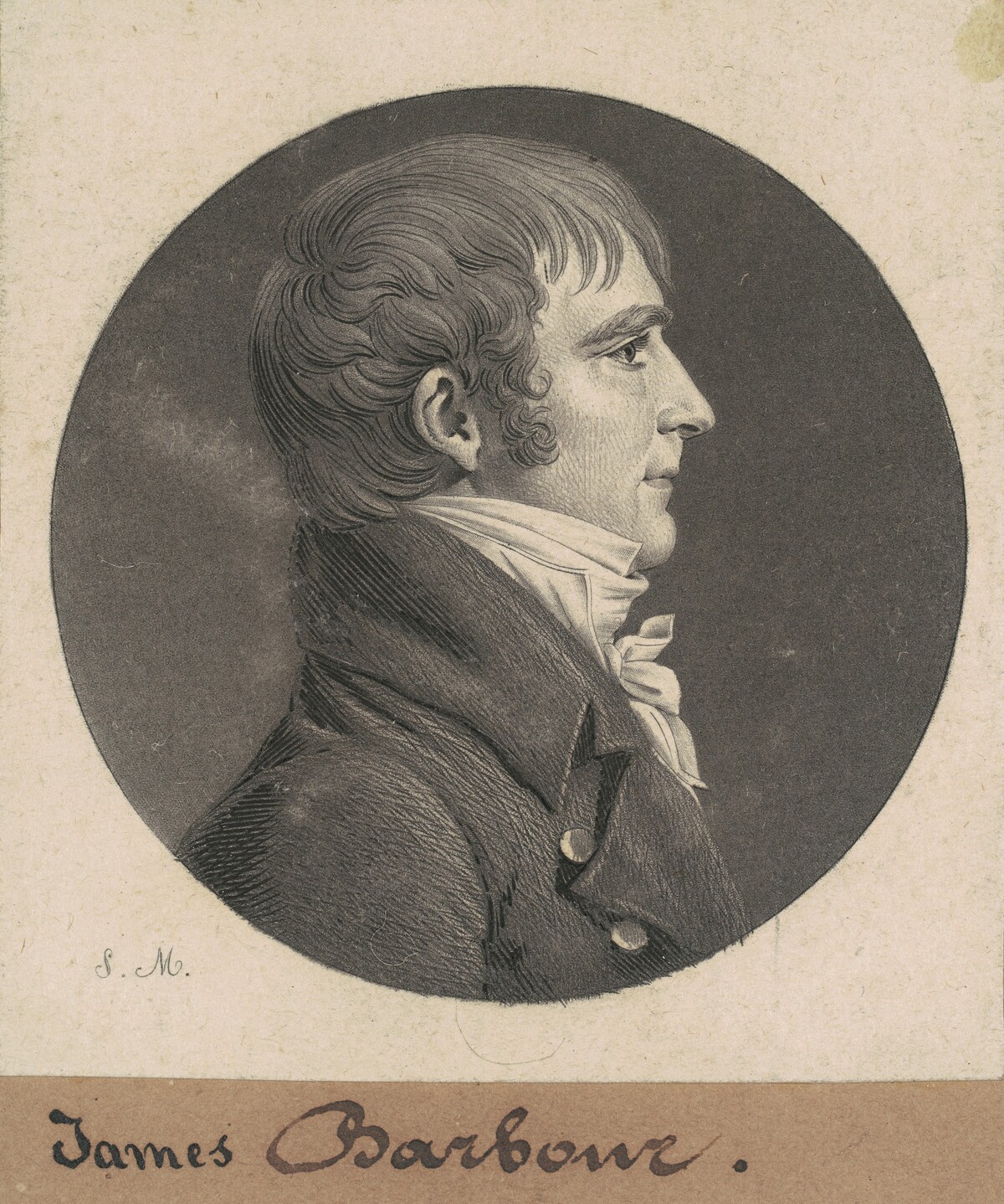 James Barbour by Charles B. J. Févret de Saint-Mémin