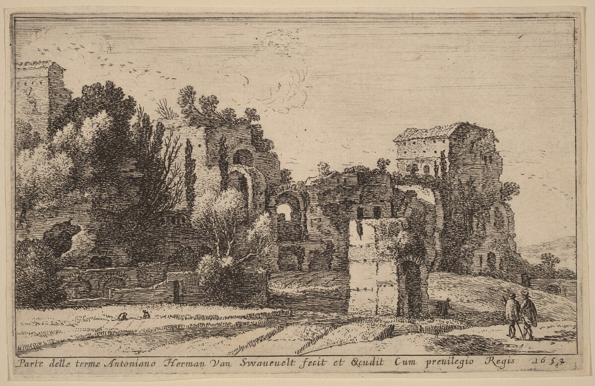 The Baths of Caracalla by Herman van Swanevelt