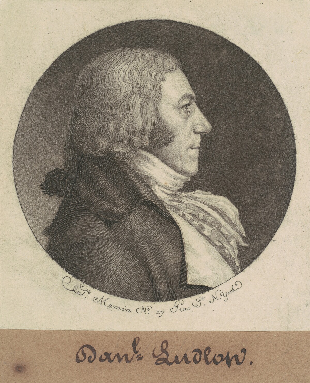 Daniel Ludlow by Charles B. J. Févret de Saint-Mémin