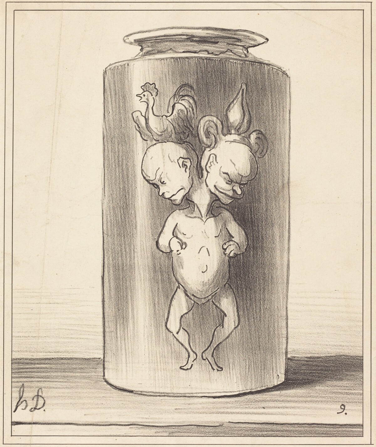 La fusion by Honoré Daumier