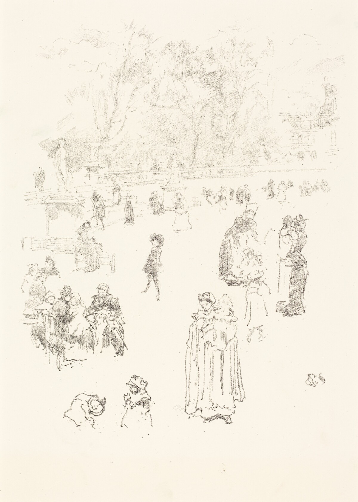 Nursemaids: "Les Bonnes du Luxembourg" by James McNeill Whistler