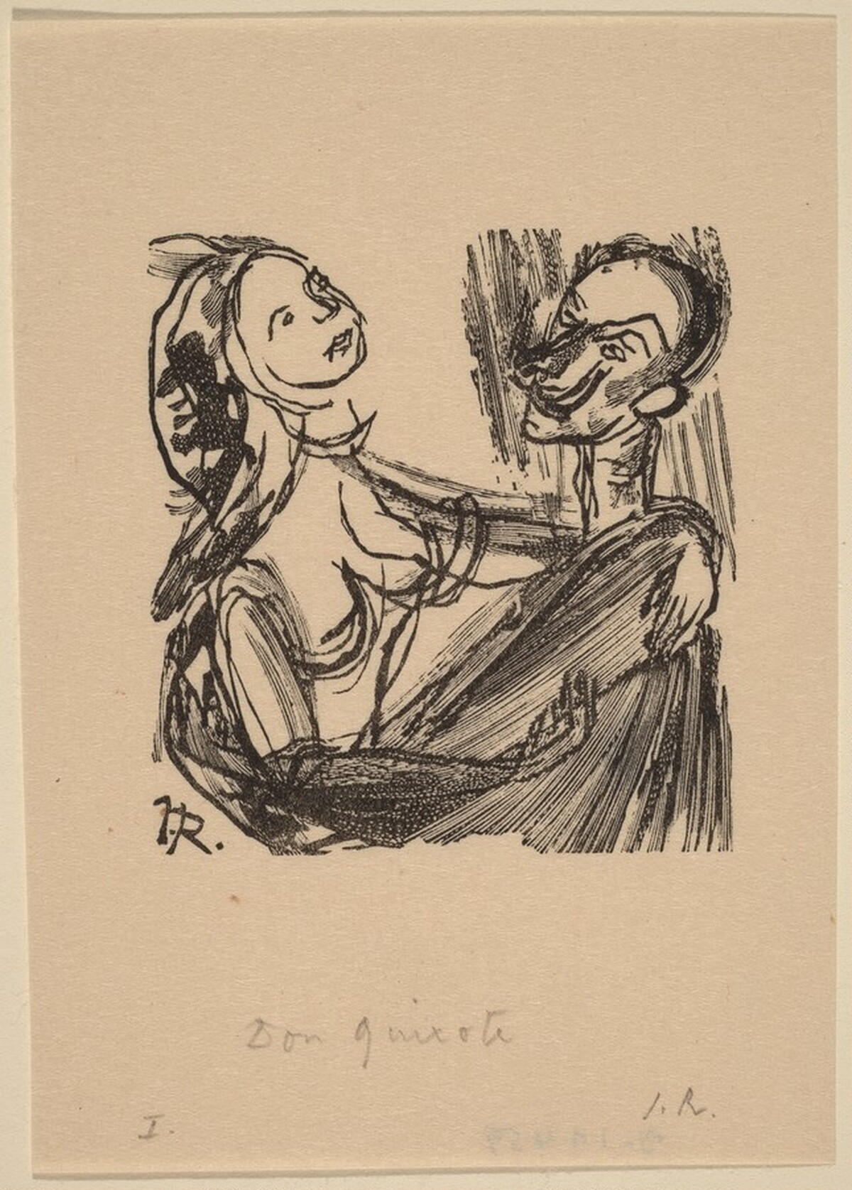 Illustration to Cervantes, "Don Quixote" by Imre Reiner