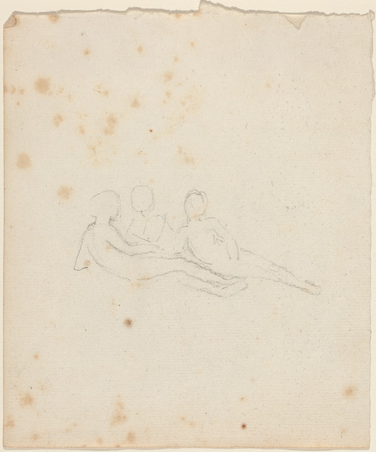 Three Reclining Female Figures by John Flaxman
