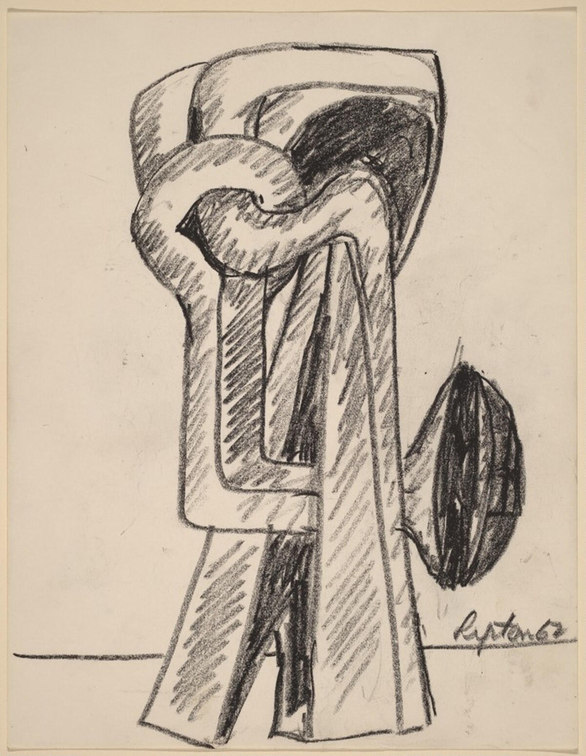 Study for "Defender" by Seymour Lipton