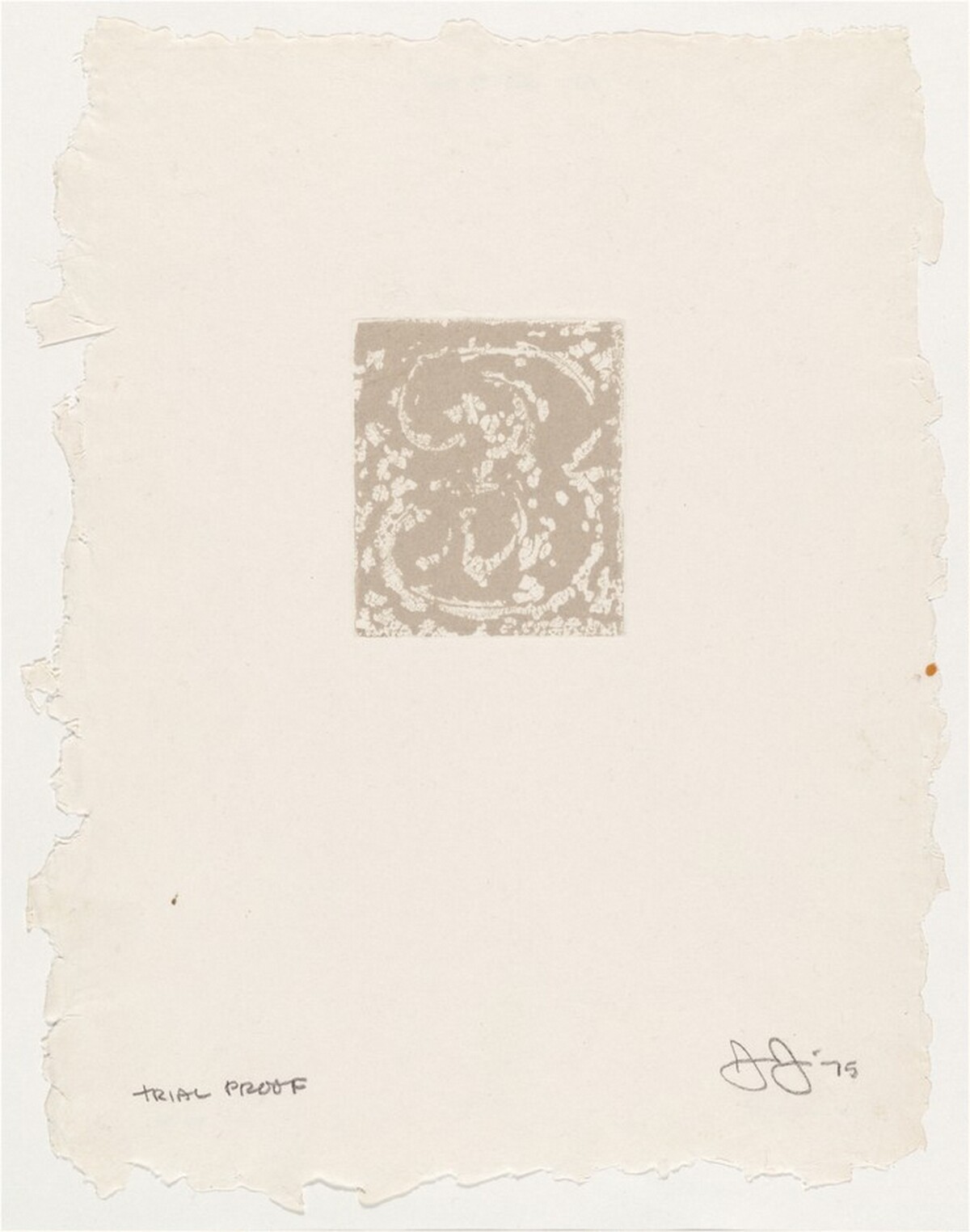 3 [trial proof] by Jasper Johns