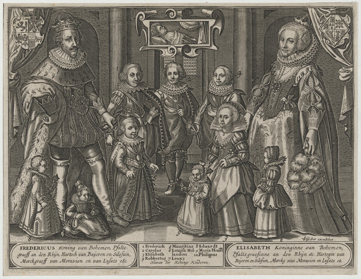 Frederick V, King of Bohemia, Elizabeth and Their Family by Claes Jansz Visscher (publisher)