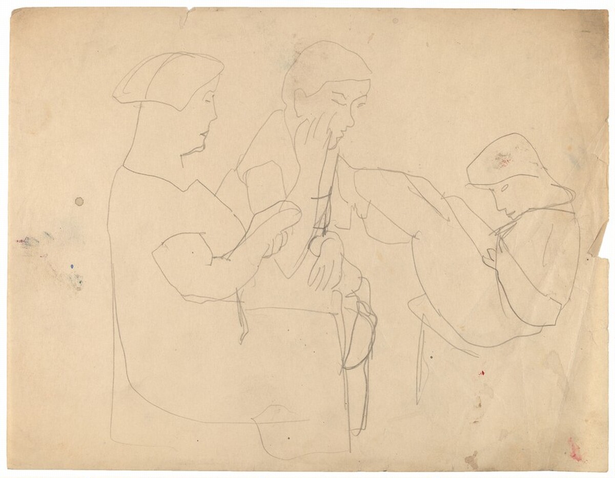 Three Seated Figures by Mark Rothko