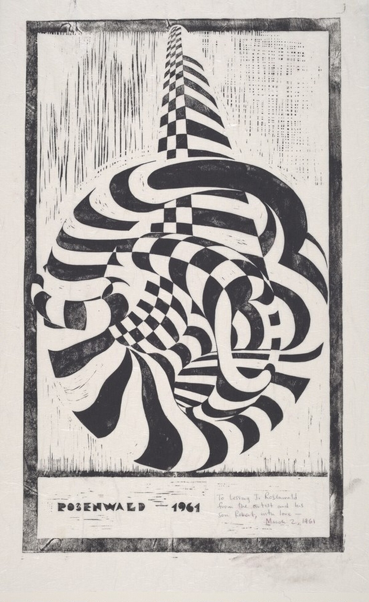 Striped Figure by Robert Rosenwald