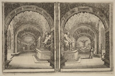 A Grotto Seen from Two Different View Points