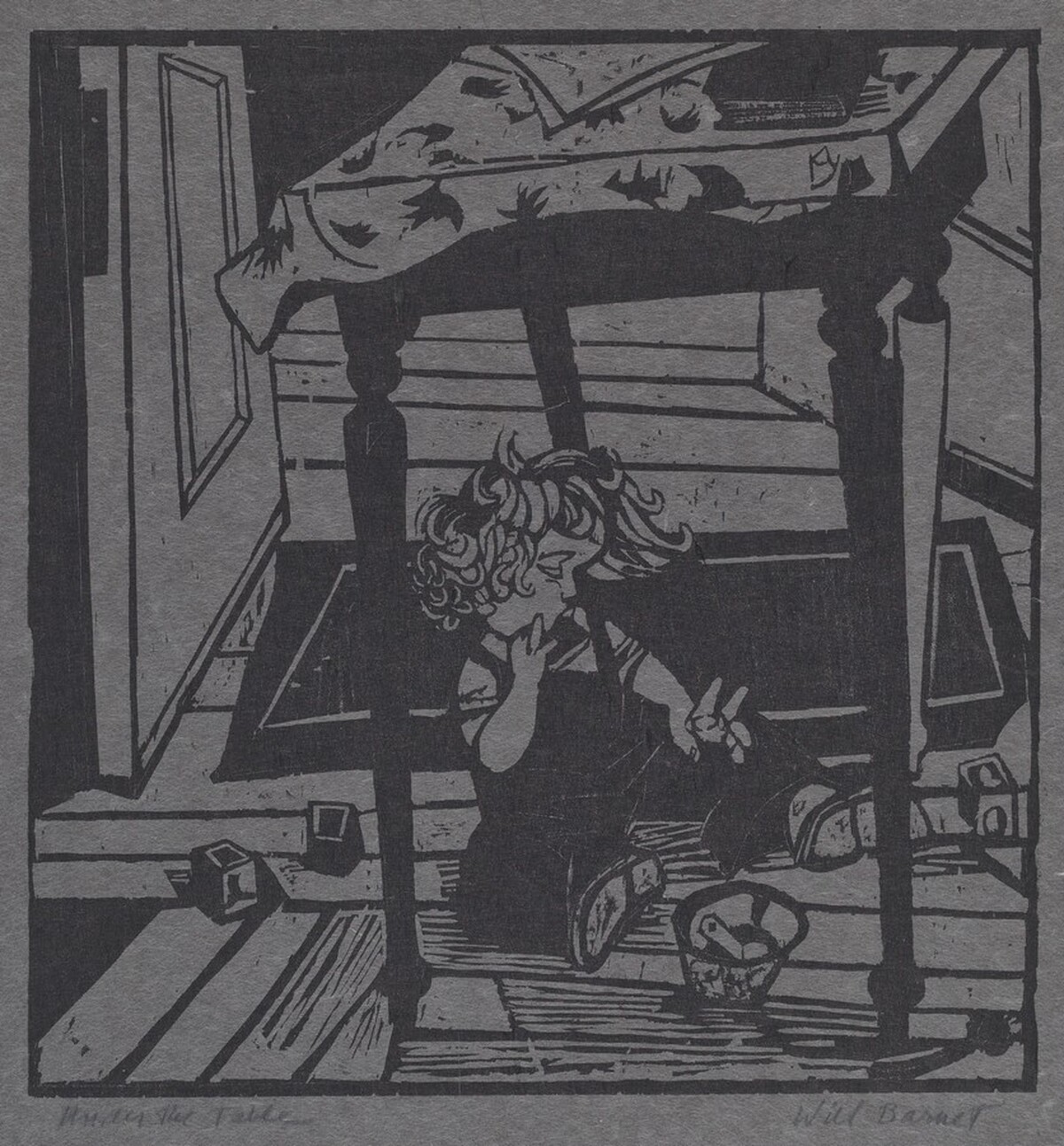 Under the Table by Will Barnet