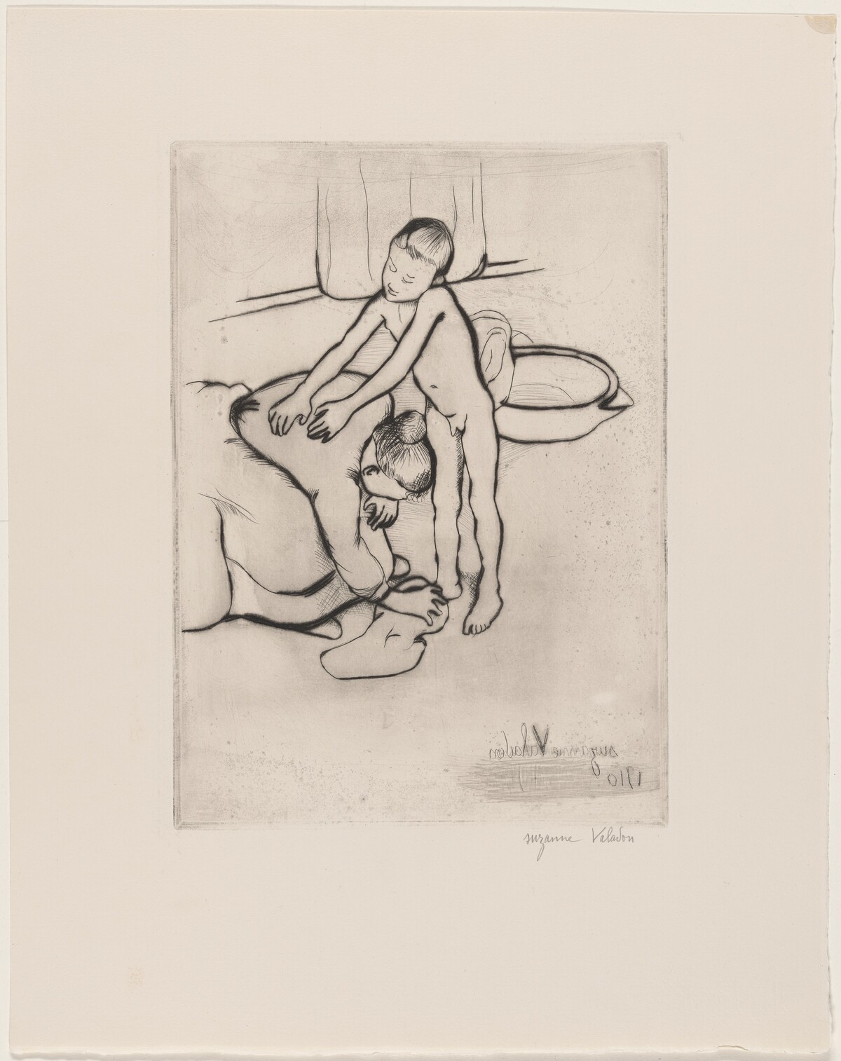 Catherine and Young Boy Nude by Suzanne Valadon