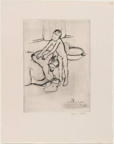 Catherine and Young Boy Nude