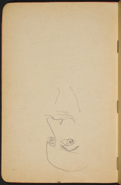begonnene Skizze eines Mannes mit Bart (Unfinished Sketch of a Man with Beard) [p. 6]