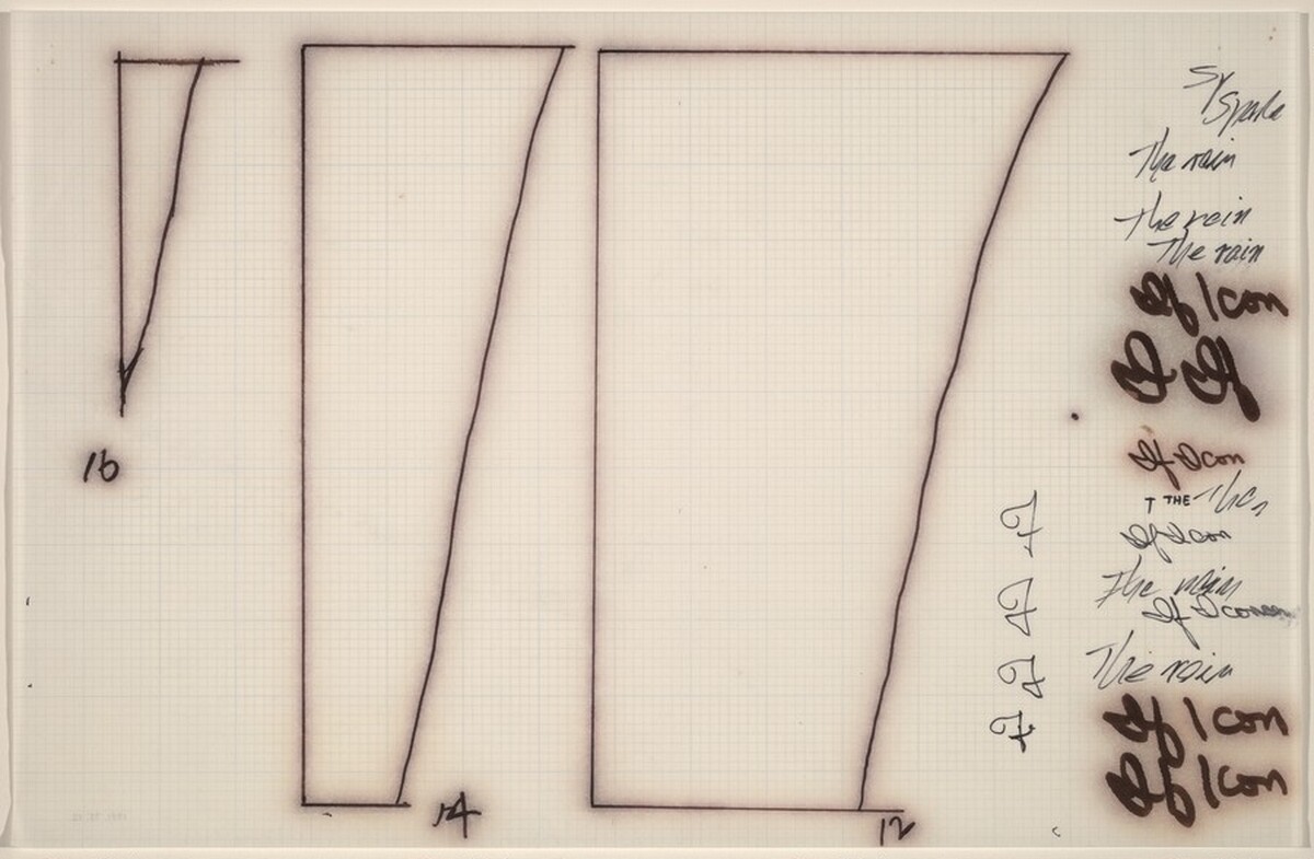 Sketch for "Building - Blocks for a Doorway" by Vito Acconci