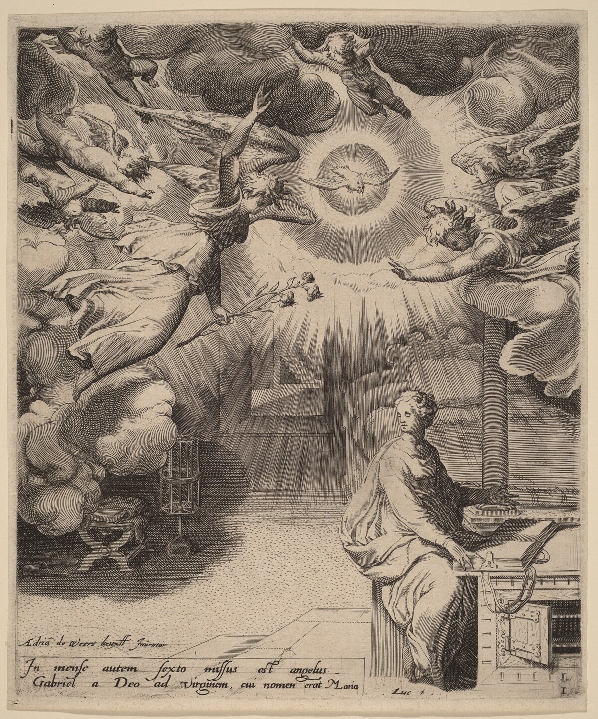 The Annunciation by Adriaan de Weerdt