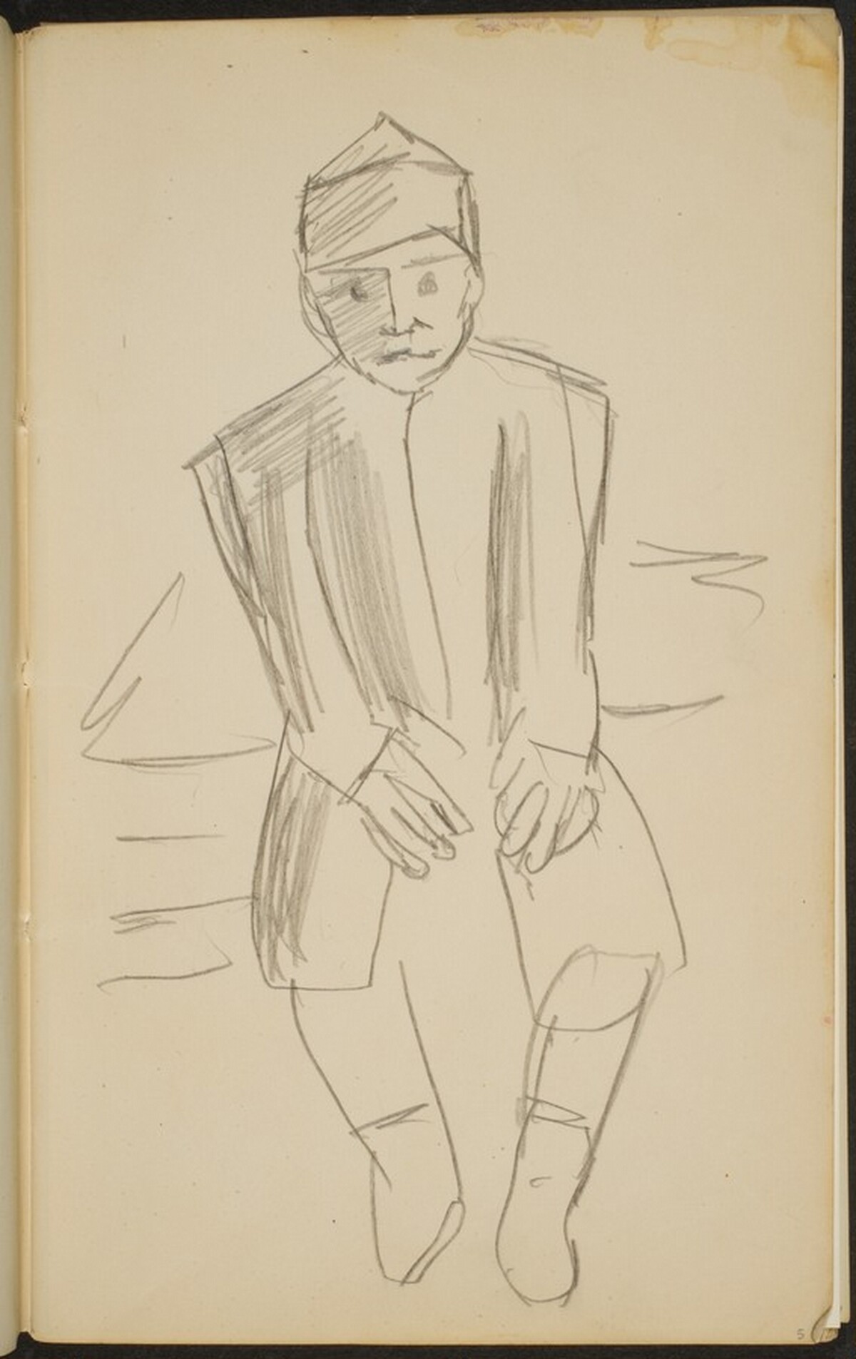 Junge mit Kappe (Boy with a Hat) [p. 5] by Max Beckmann