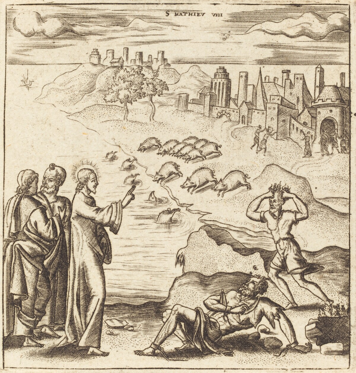 The Gadarene Demoniacs by Léonard Gaultier