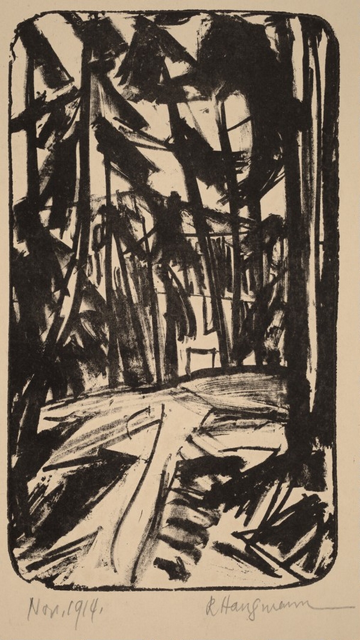 Clearing in the Woods by Raoul Hausmann