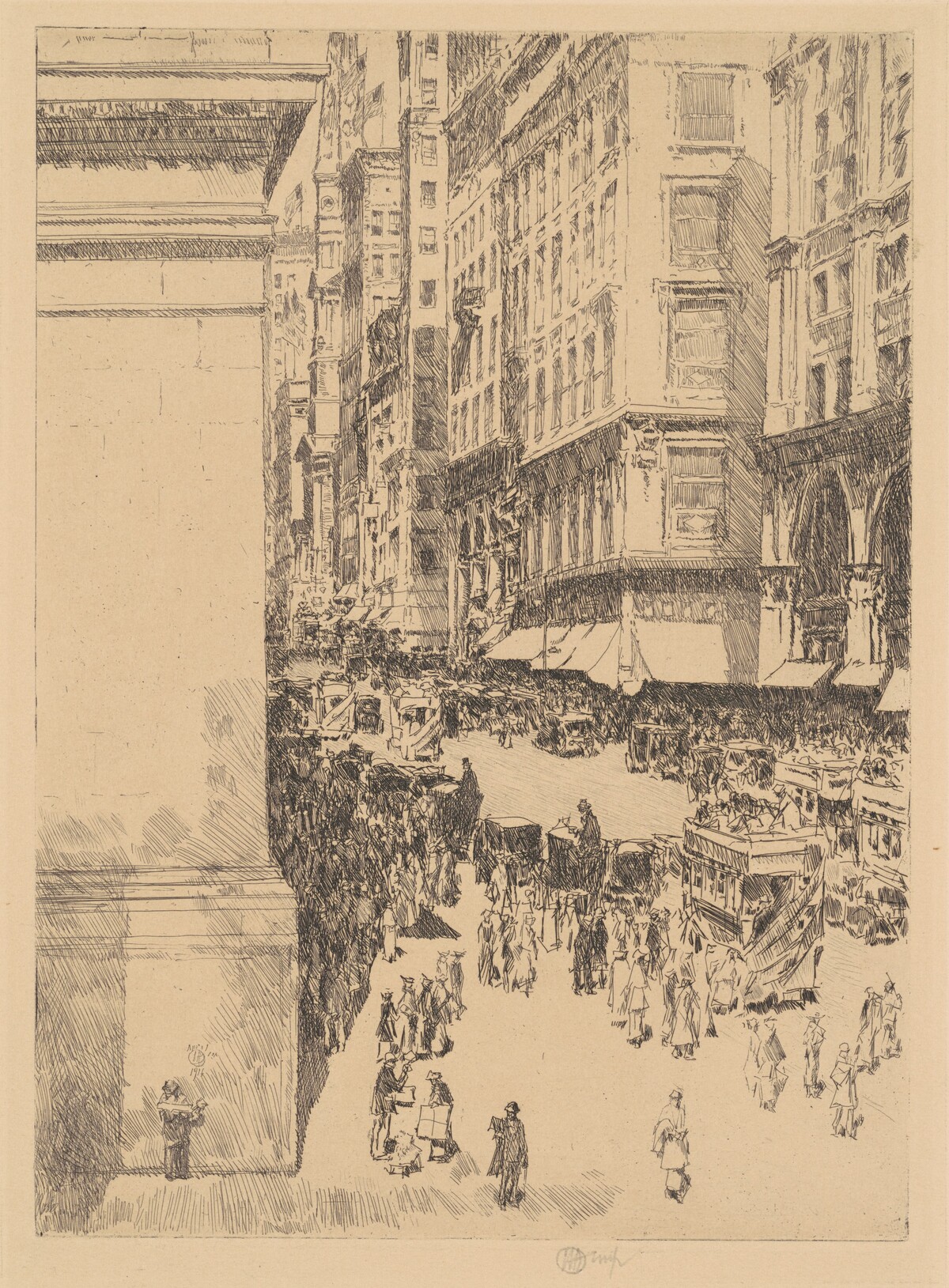 Fifth Avenue, Noon by Childe Hassam