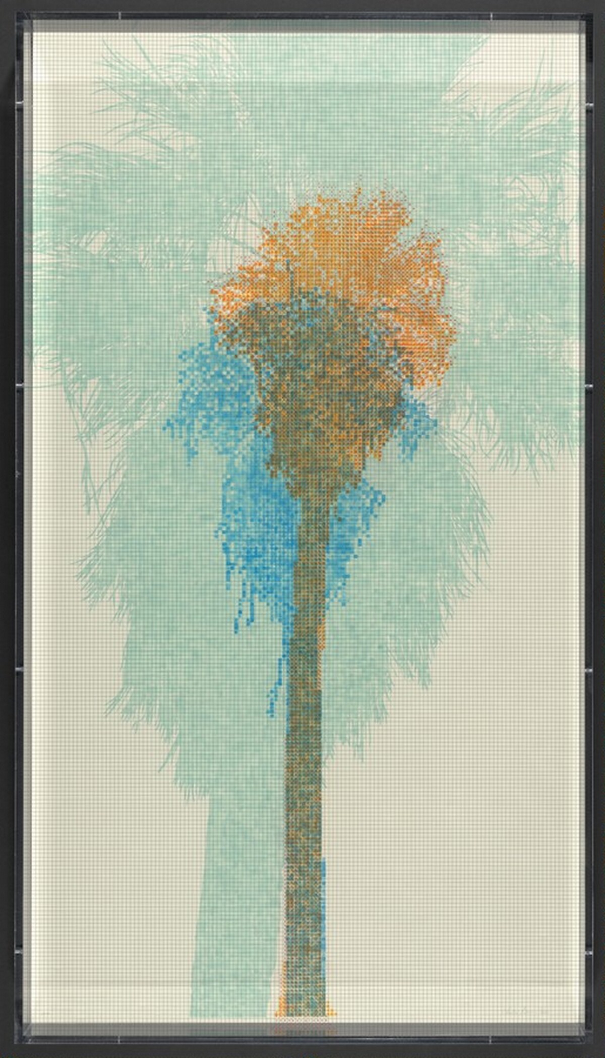 Numbers and Trees: Palm Canyon, Palm Series 4, Tree #2, Kitanemuk by Charles Gaines