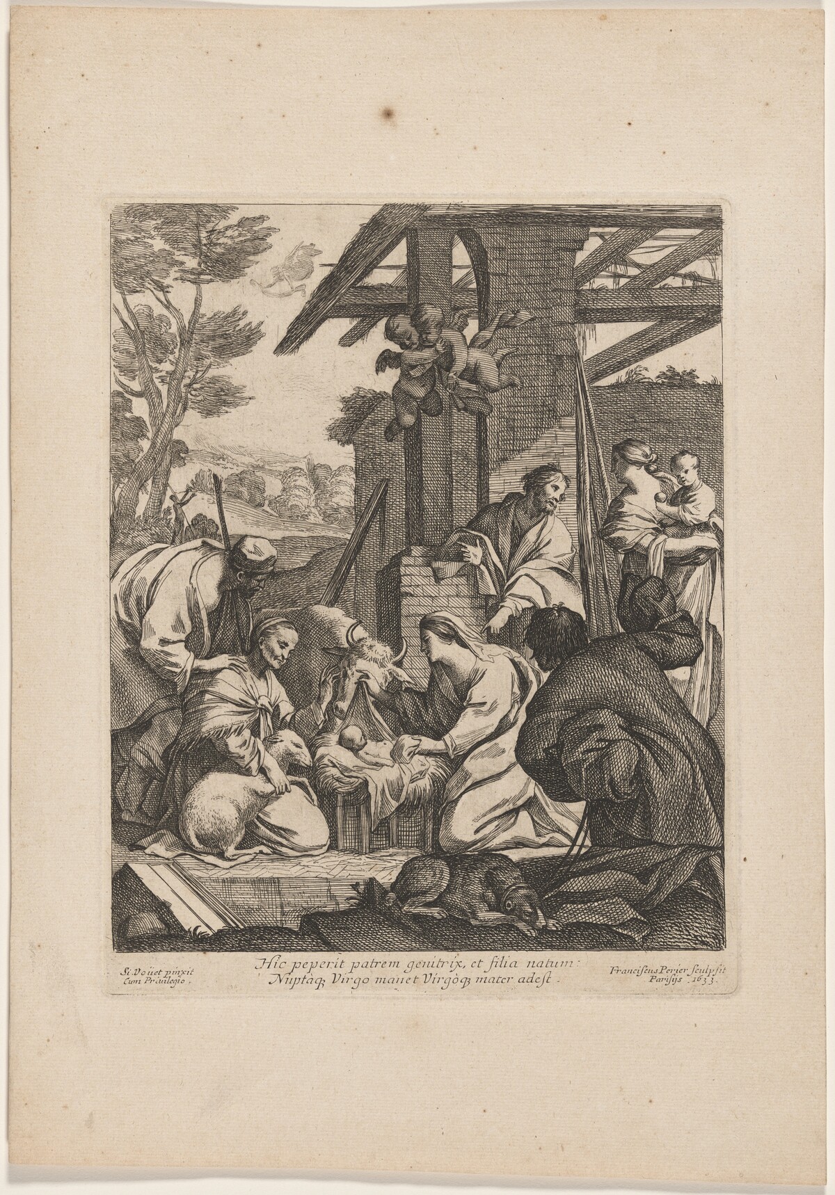 The Nativity by François Perrier, after Simon Vouet
