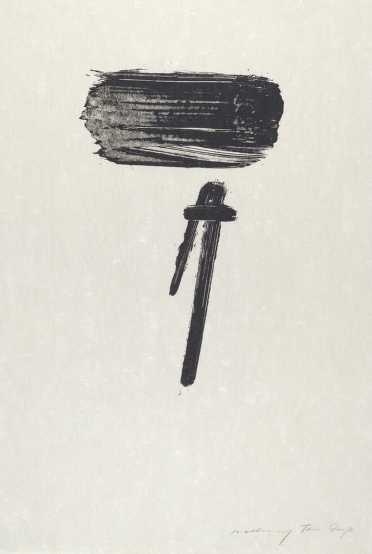 Calligraphic Drawing by Robert Mallary