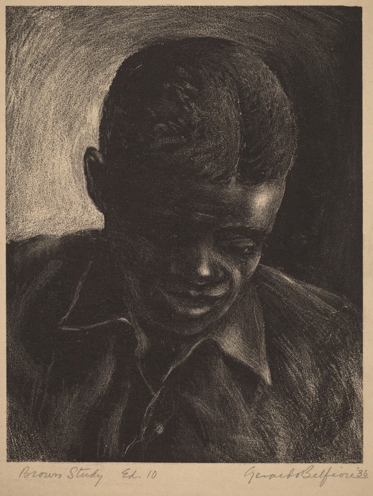 Brown Study (Portrait of Raymond) by Gerardo Belfiore