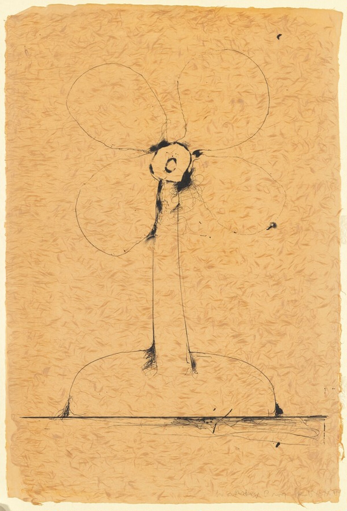 The Plant Becomes a Fan #4 by Jim Dine